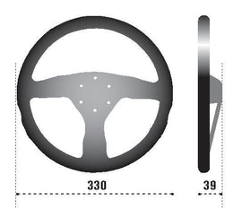 Sparco Steering Wheel 383 Suede Black