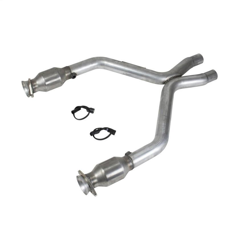 BBK 11-14 Mustang 3.7 V6 Short Mid X Pipe With Catalytic Converters 2-1/2 For BBK Long Tube Headers - Corvette Realm