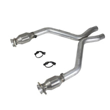 Load image into Gallery viewer, BBK 11-14 Mustang 3.7 V6 Short Mid X Pipe With Catalytic Converters 2-1/2 For BBK Long Tube Headers - Corvette Realm