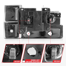Load image into Gallery viewer, ANZO 88-98 Chevrolet C1500 Crystal Headlights Black - Corvette Realm