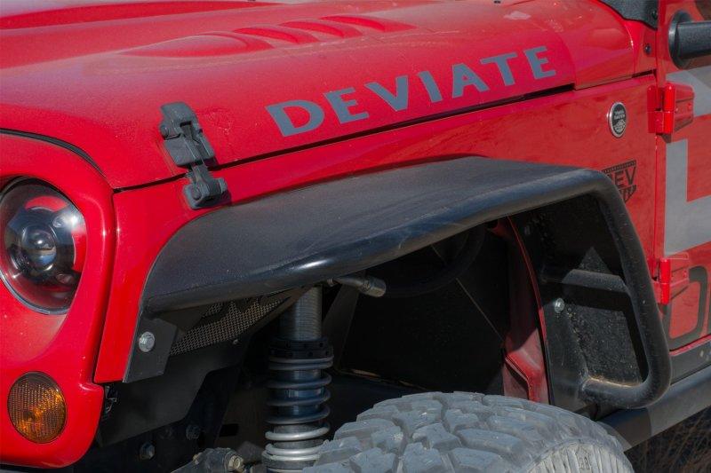 DV8 Offroad 07-18 Jeep Wrangler JK Front & Rear Flat Tube Fenders - Corvette Realm