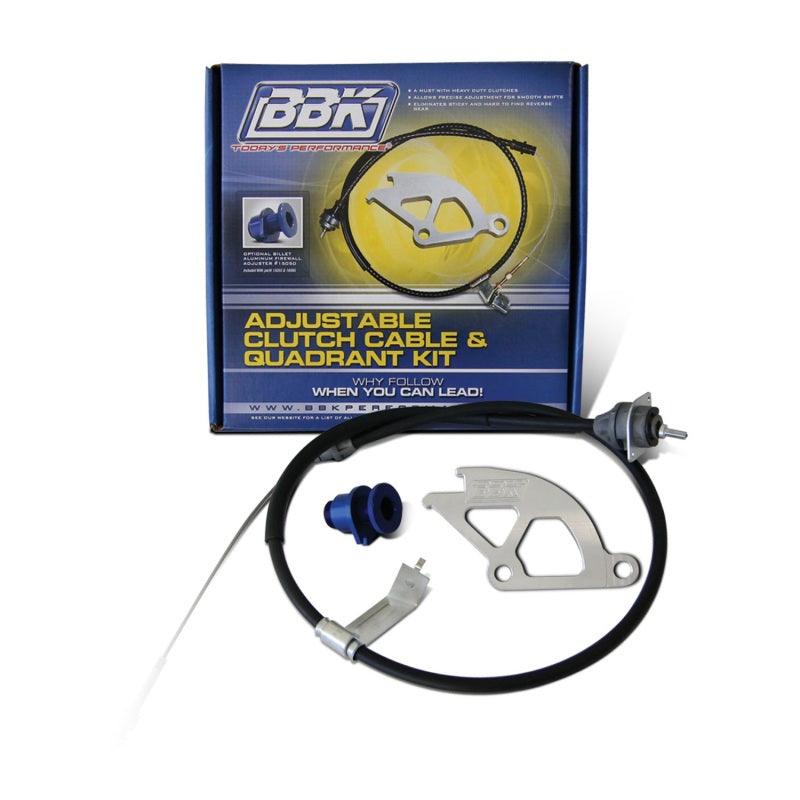 BBK 79-95 Mustang Adjustable Clutch Quadrant Cable And Firewall Adjuster Kit - Corvette Realm