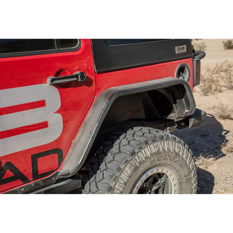 DV8 Offroad 07-18 Jeep Wrangler JK Front & Rear Flat Tube Fenders - Corvette Realm