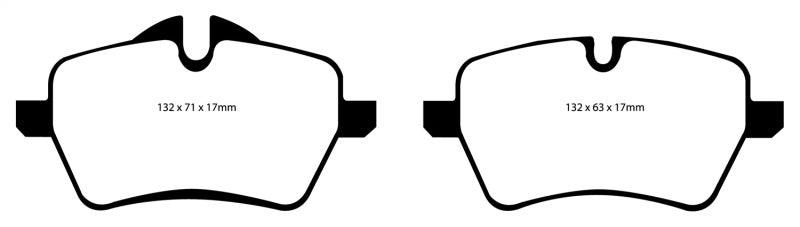 EBC 07-14 Mini Hardtop 1.6 Turbo Cooper S Yellowstuff Front Brake Pads - Corvette Realm