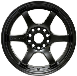 Gram Lights 57DR 15x8.0 +28 4-100 Semi Gloss Black Wheel