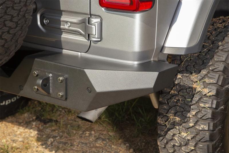 Rugged Ridge Spartan Rear Bumper Full Width 18-20 Jeep Wrangler JL - Corvette Realm