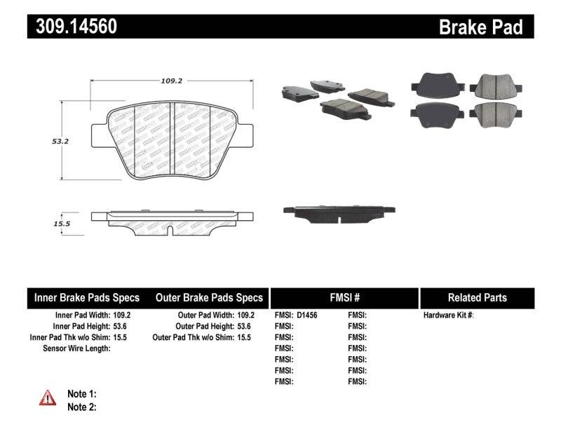 StopTech Performance Volkswagen Rear Brake Pads - Corvette Realm