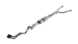 Borla 22-25 Toyota Tundra 3.4L V6 (Inc. Hyb.) Ext. Cab/STD Bed/145.7in WB S-Type Cat-Back Exhaust - Black Chrome