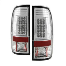 Load image into Gallery viewer, Spyder Ford Super Duty 08-15 LED Tail Lights Chrome ALT-YD-FS07-LED-C - Corvette Realm