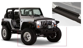Bushwacker 07-18 Jeep Wrangler Trail Armor Rocker Panel and Sill Plate Cover - Black - Corvette Realm