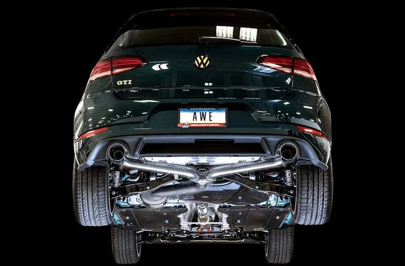 AWE Tuning Volkswagen GTI MK7.5 2.0T Touring Edition Exhaust w/Chrome Silver Tips 102mm - Corvette Realm