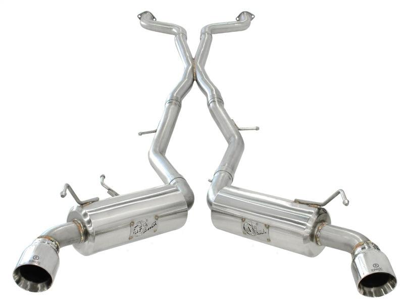 aFe Takeda 2.5inch SS Exhaust Cat-Back 09-13 Nissan 370Z V6 3.7L Polished Tips - Corvette Realm