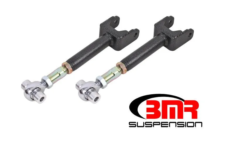 BMR 64-67 A-Body Upper Control Arms On-Car Adj. Rod Ends - Black Hammertone - Corvette Realm