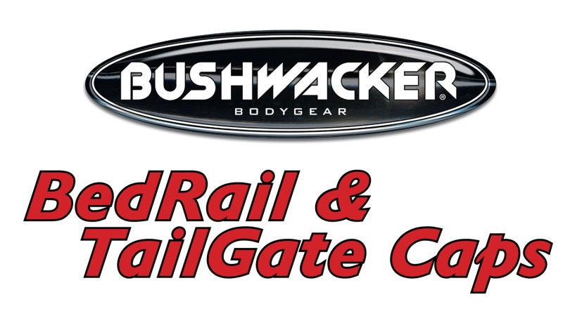 Bushwacker 07-13 GMC Sierra 1500 Fleetside Bed Rail Caps 97.6in Bed - Black - Corvette Realm