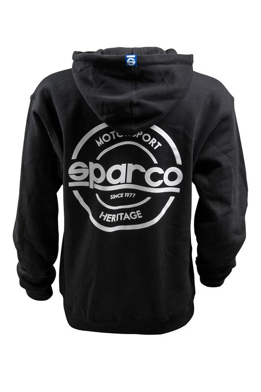 Sparco Swtshrt Hooded S-Seal Blk Xlrg