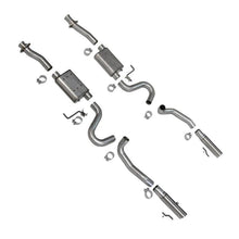 Load image into Gallery viewer, BBK 86-04 Mustang Cat Back Kit Varitune Mufflers Stainless Steel Tips - Corvette Realm