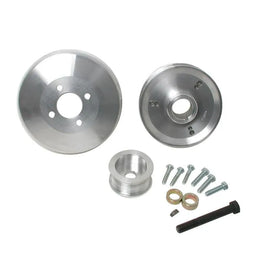 BBK 97-04 Ford F150 Expedition 4.6 5.4 Underdrive Pulley Kit - Lightweight CNC Billet Aluminum (3pc) - Corvette Realm