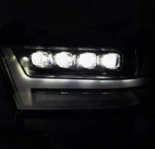 Load image into Gallery viewer, AlphaRex 19-20 Ram 1500HD NOVA LED Proj Headlights Plank Style Gloss Blk w/Activ Lght/Seq Signal/DRL - Corvette Realm
