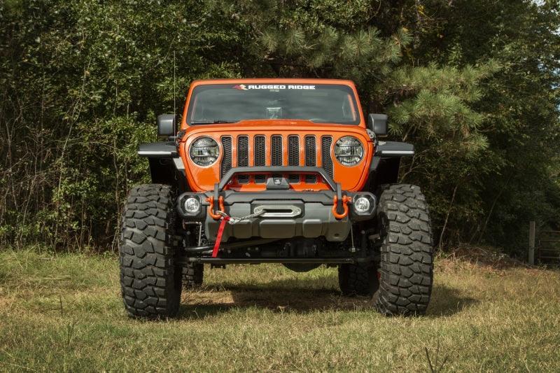 Rugged Ridge 18-21 Jeep Wrangler/Gladiator (JL/JT) Venator Modular Bumper - Black - Corvette Realm