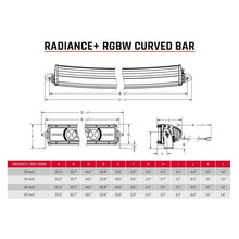 Load image into Gallery viewer, Rigid Industries Radiance+ Curved 20in. RGBW Light Bar - Corvette Realm