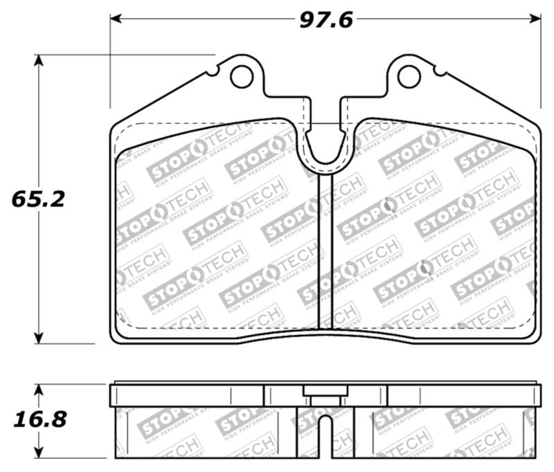 StopTech Performance ST-40 4 Piston Front Caliper Brake Pads - Corvette Realm