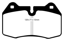 EBC 03-04 Infiniti G35 3.5 (Manual) (Brembo) Bluestuff Front Brake Pads - Corvette Realm