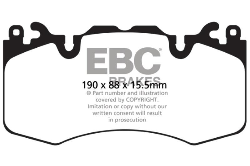EBC 13+ Land Rover Range Rover 3.0 Supercharged Yellowstuff Front Brake Pads - Corvette Realm