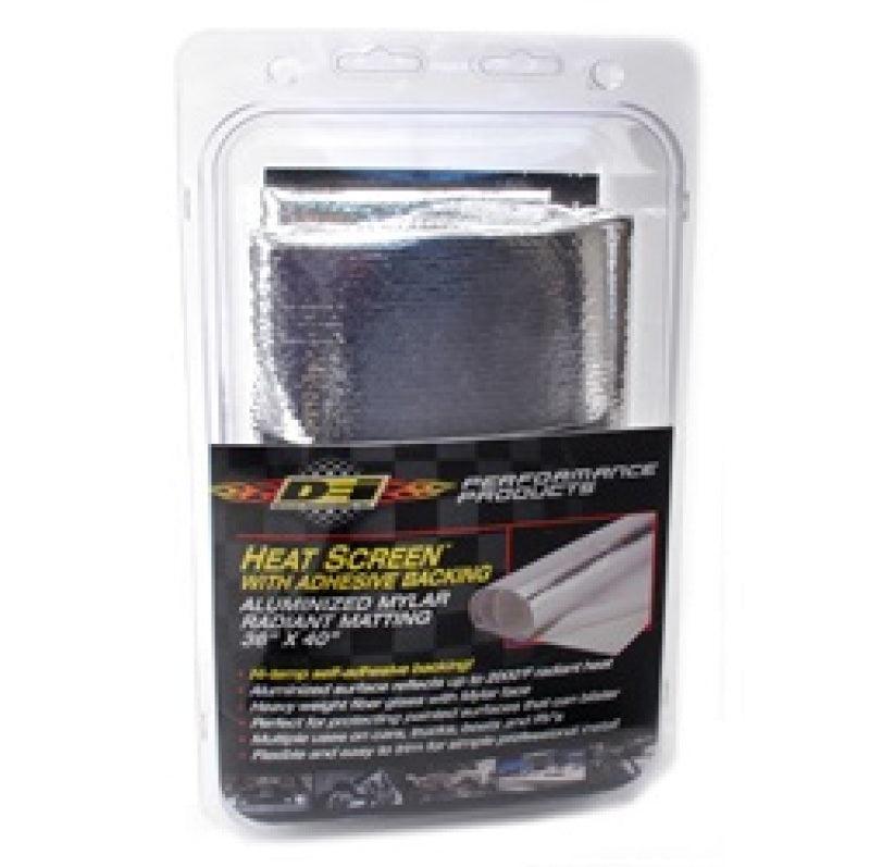 DEI Heat Screen 36in x 40in - Mylar Radiant Glass Fiber Matting w/Adhesive Backing - Corvette Realm