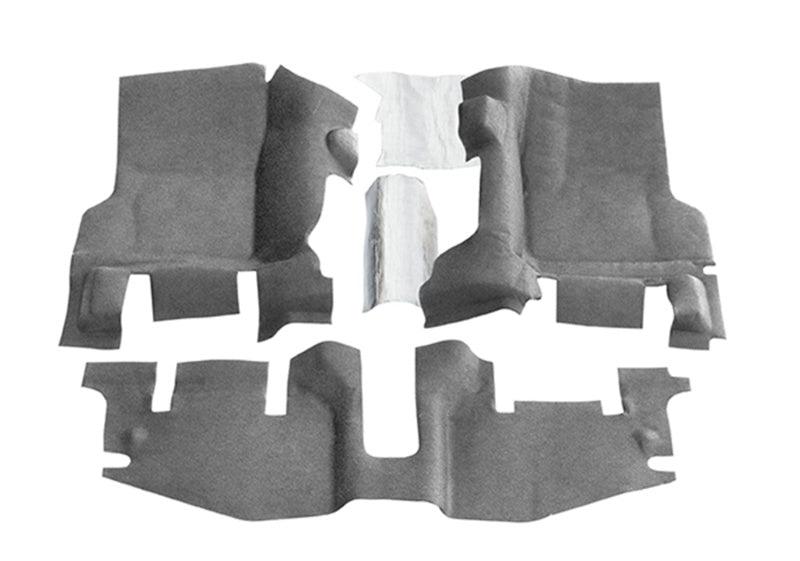 BedRug 97-06 Jeep TJ Front 3pc BedTred Floor Kit w/Center Console - Incl Heat Shields - Corvette Realm