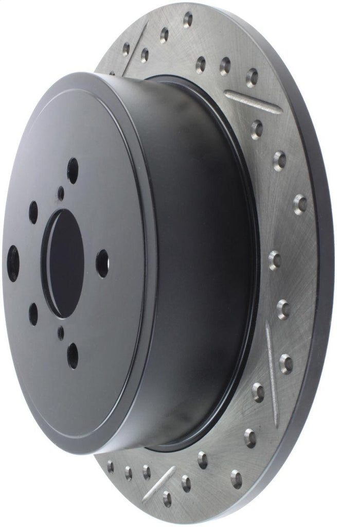 StopTech 08-10 Impreza WRX (Exc STi)/08-10 Impreza Coupe/Sedan Slotted & Drilled Right Rear Rotor - Corvette Realm