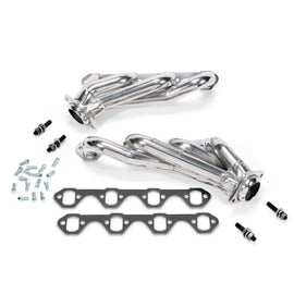 BBK 79-93 Mustang 5.0 Shorty Unequal Length Exhaust Headers - 1-5/8 Silver Ceramic - Corvette Realm