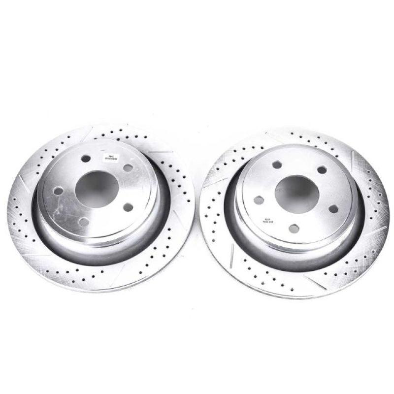 Power Stop 07-09 Chrysler Aspen Rear Evolution Drilled & Slotted Rotors - Pair - Corvette Realm