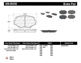 StopTech Performance 94-97/99-05 Miata w/Normal Suspension Front Brake Pads D635 - Corvette Realm