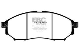 EBC 08-13 Infiniti EX35 3.5 Redstuff Front Brake Pads - Corvette Realm
