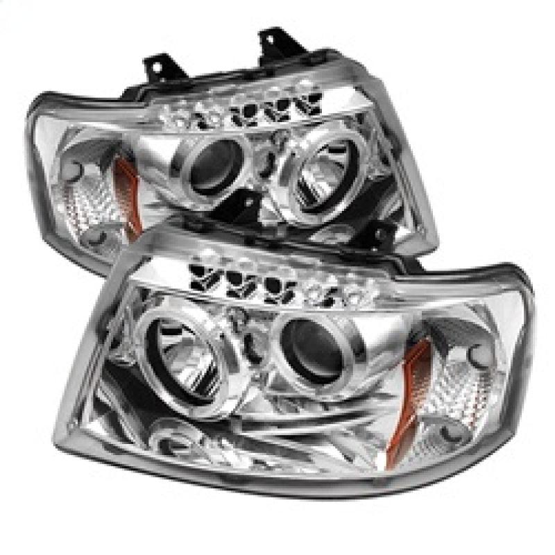 Spyder Ford Expedition 03-06 Projector Headlights LED Halo LED Chrm Low 9006 PRO-YD-FE03-HL-C - Corvette Realm