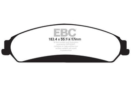 EBC 11+ Chrysler 300C 5.7 Redstuff Front Brake Pads - Corvette Realm