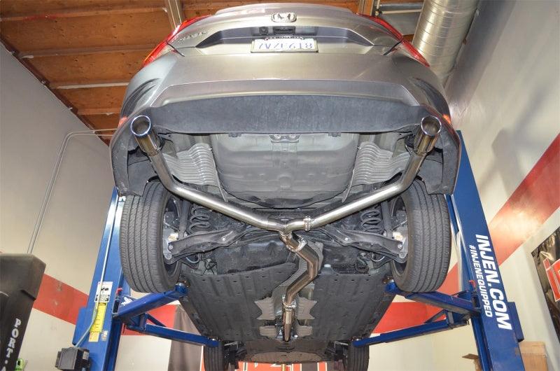 Injen 16-20 Honda Civic 1.5L Turbo 4Cyl (Sedan) 63mm SS Cat-Back Exhaust w/ Dual Burnt Titanium Tips - Corvette Realm