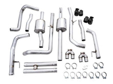 Load image into Gallery viewer, AWE Tuning 4th Gen GM 1500 6.2L 0FG Catback Split Rear Exit (w/ Bumper Cutouts) - Quad Diamond Tips - Corvette Realm