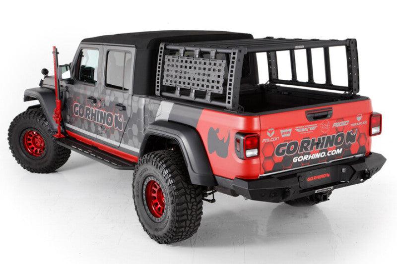 Go Rhino 19-21 Jeep Gladiator XRS Overland Xtreme Rack - Black - Corvette Realm