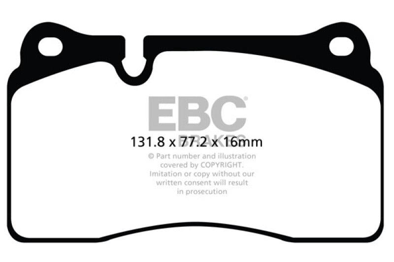 EBC 11-14 Audi TT RS 2.5 Turbo Yellowstuff Front Brake Pads - Corvette Realm