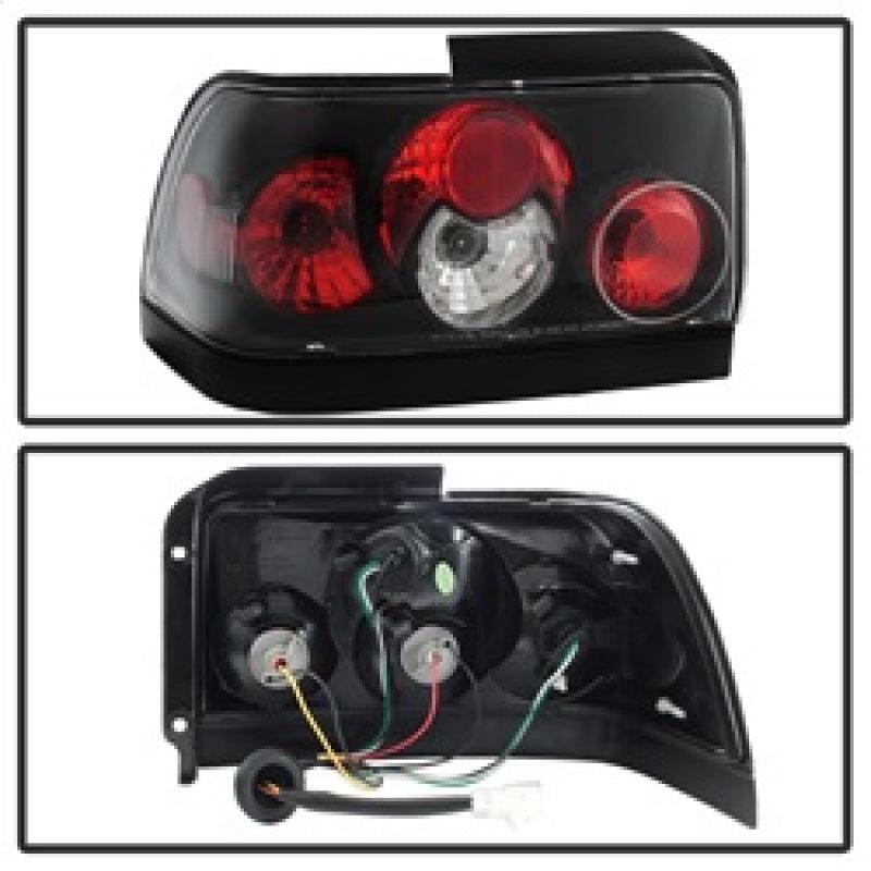 Spyder Toyota Corolla 93-97 Euro Style Tail Lights Black ALT-YD-TC93-BK - Corvette Realm