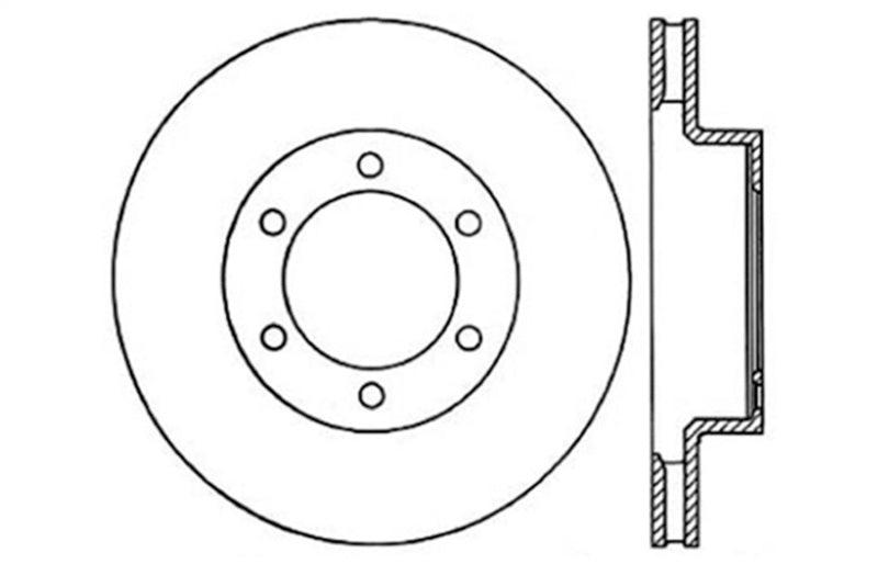 StopTech 07-08 Toyota FJ Cruiser / 05-08 Tacoma (6 lug) / 03-08 4 Runner (319mm disc) SportStop Slo - Corvette Realm