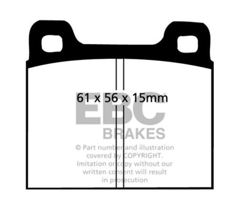 EBC 73-77 Porsche 911 2.7L Redstuff Front/Rear Brake Pads - Corvette Realm