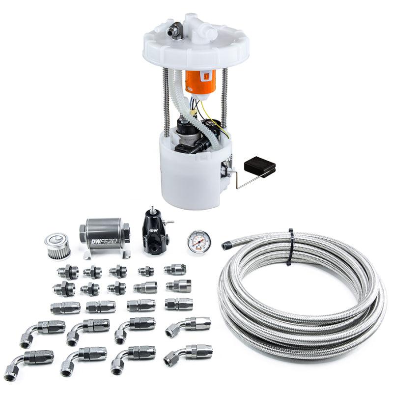 DeatschWerks 06-11 Honda Civic Si K20 DW400 Pump Module & Return Kit w/CPE Fuel Lines - Corvette Realm