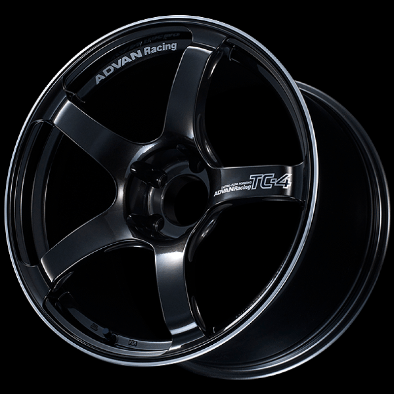 Advan TC4 18x9 +25mm 5x112 Racing Black Gunmetallic and Ring Wheel - Corvette Realm