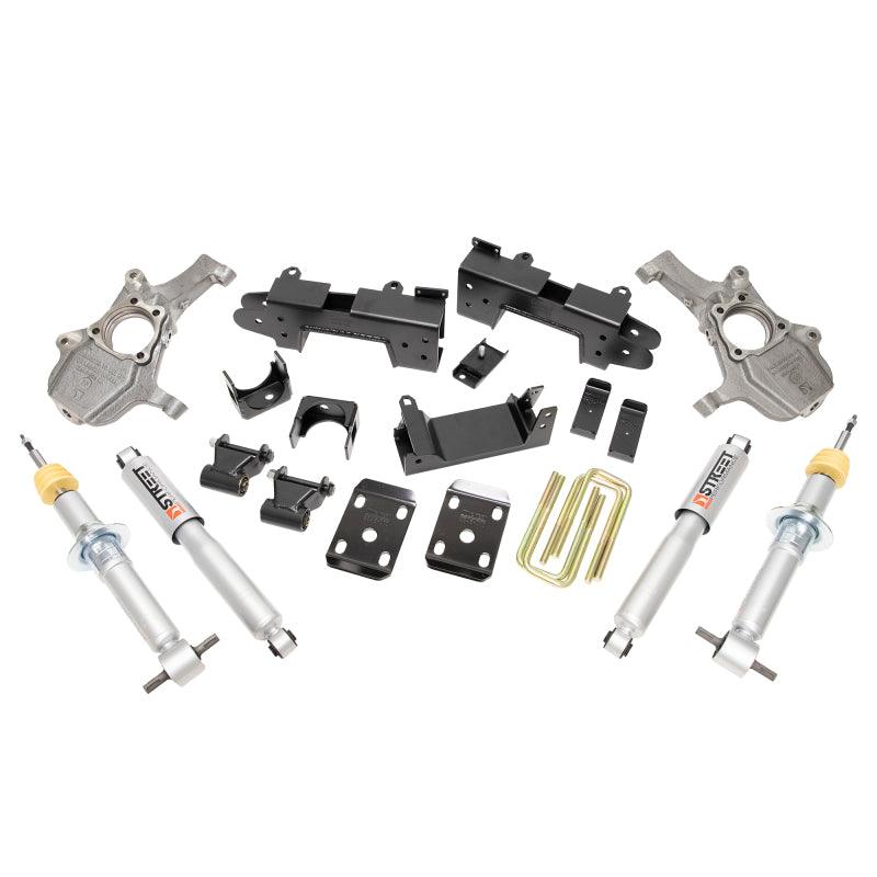 Belltech LOWERING KIT 2019 Chevrolet Silverado / GMC Sierra 1500 2WD All Cab - 2-4in Fr / 6in R - Corvette Realm