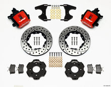 Load image into Gallery viewer, Wilwood Combination Parking Brake Rear Kit 11.00in Drilled Red Civic / Integra Drum 2.46 Hub Offset