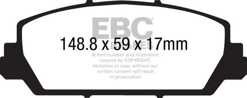 EBC 12+ Acura RDX 3.5 Greenstuff Front Brake Pads - Corvette Realm