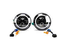 Load image into Gallery viewer, DV8 Offroad 07-18 Jeep Wrangler JK LED Projector Headlights w/ Angel Eyes - Corvette Realm