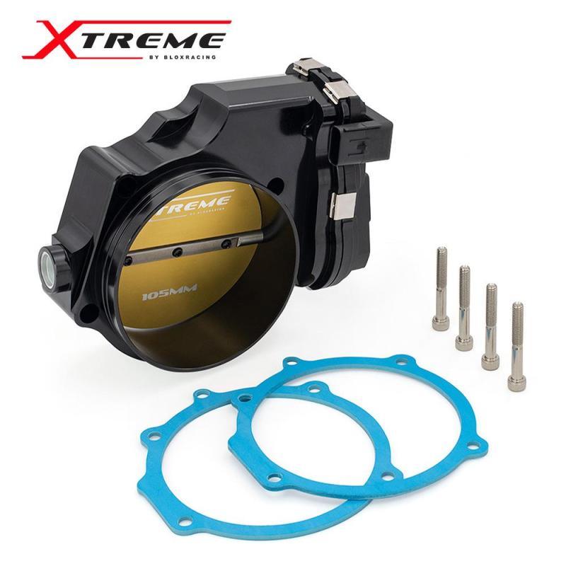 BLOX Racing 2015+ Dodge Hellcat / Jeep Trackhawk 6.2L 105mm Electronic Billet Throttle Body - Black - Corvette Realm